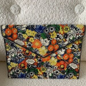 Rebecca Minkoff Leo Floral Envelope Clutch Bag